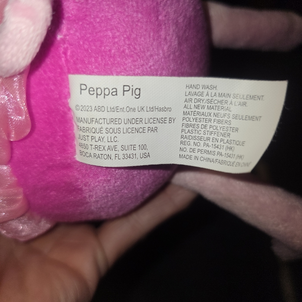 Peppa Pig And Friends‎ Lot Of 4 GUC Plushies 2= 11in 2 =7in Like New - Picture 5 of 13